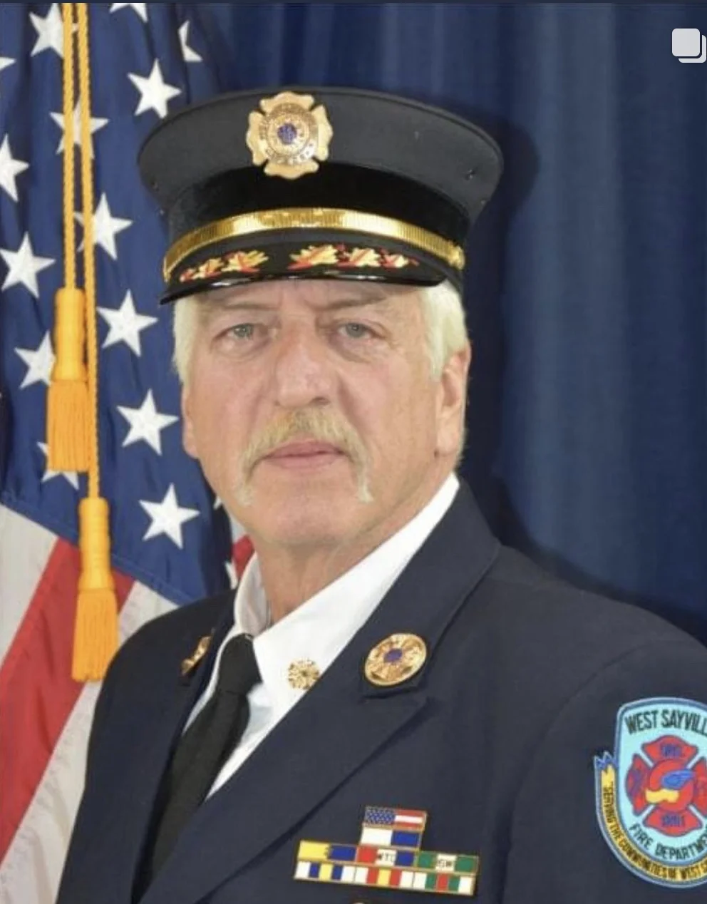 Uncle Harry in his West Sayville Fire Chief dress uniform